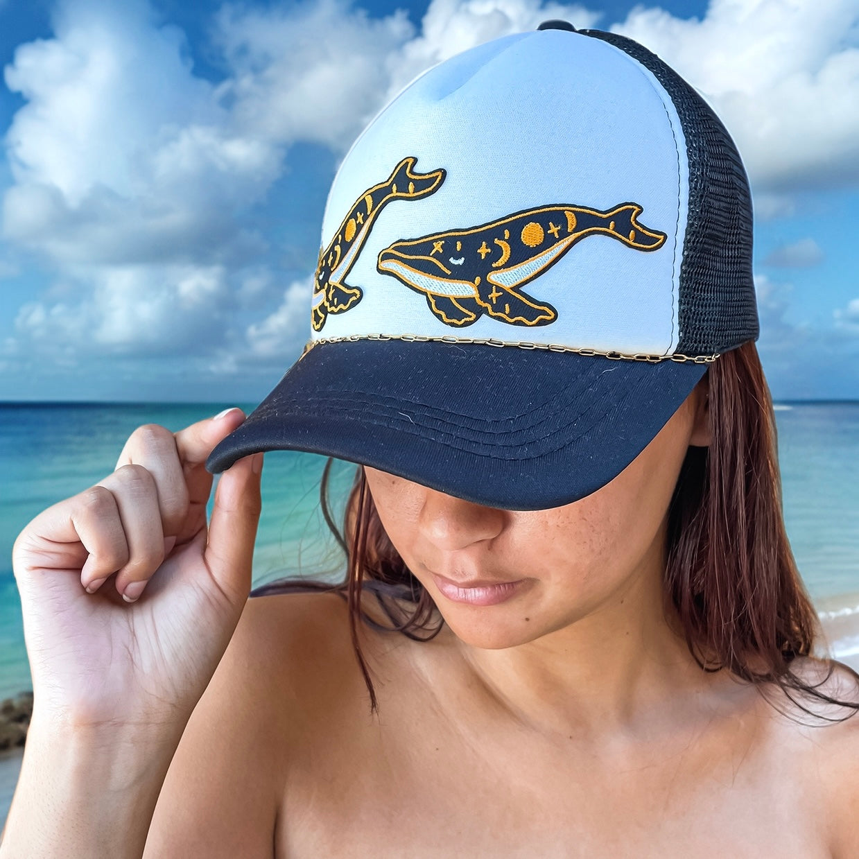 Constellation Whales Trucker Cap
