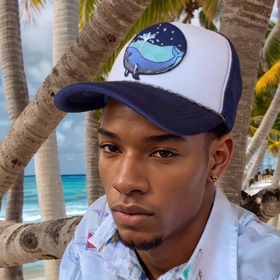 Whale Trucker Cap