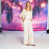 Coral Pattern  Pants