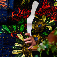 Coral Pattern Boheman A-Line Skirt