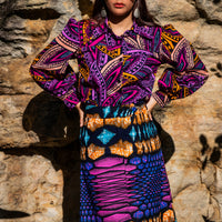 Bright Urban Bohemian A-Line Skirt