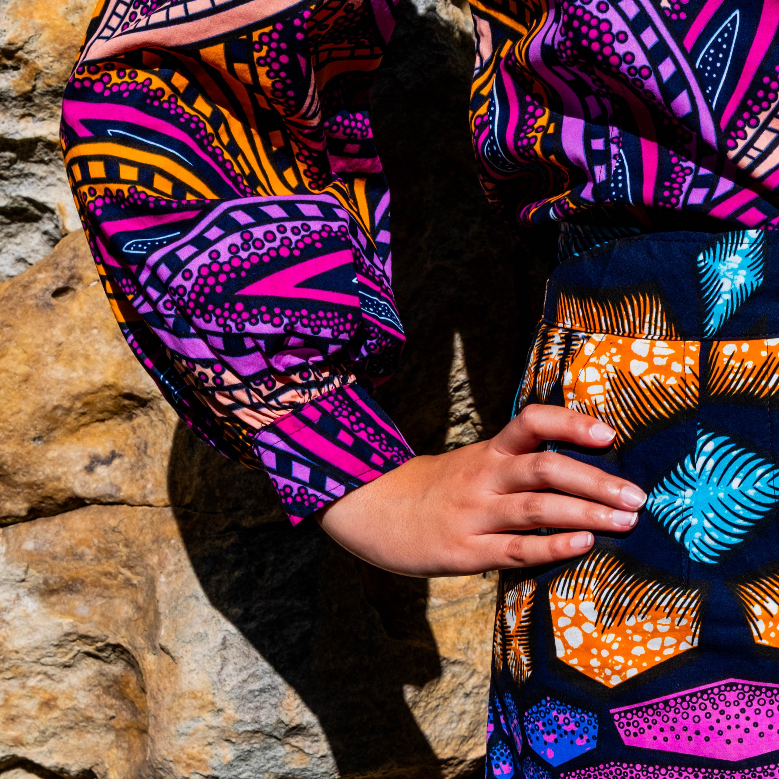 Bright Urban Bohemian A-Line Skirt