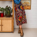 Floral to the Max Bohemian A-Line Skirt