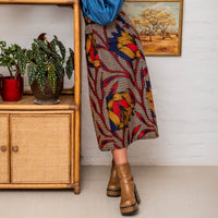 Floral to the Max Bohemian A-Line Skirt