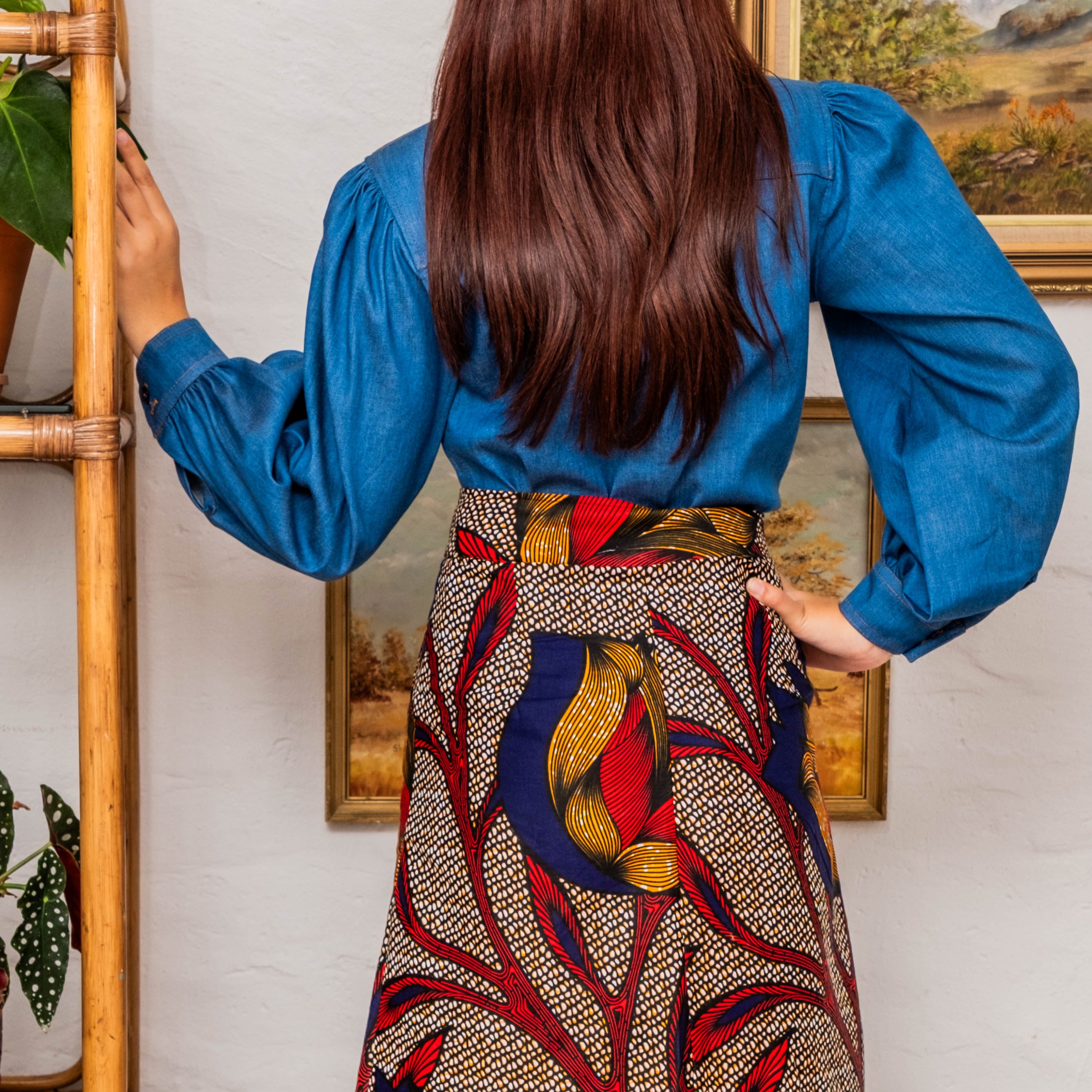 Floral to the Max Bohemian A-Line Skirt