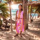 Pink and Purple Striped Fourway Dress