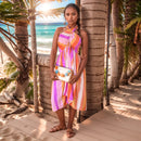 Pink and Purple Striped Fourway Dress