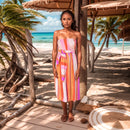Pink and Purple Striped Fourway Dress