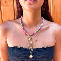 Palm Tree and Shell Chain Stack