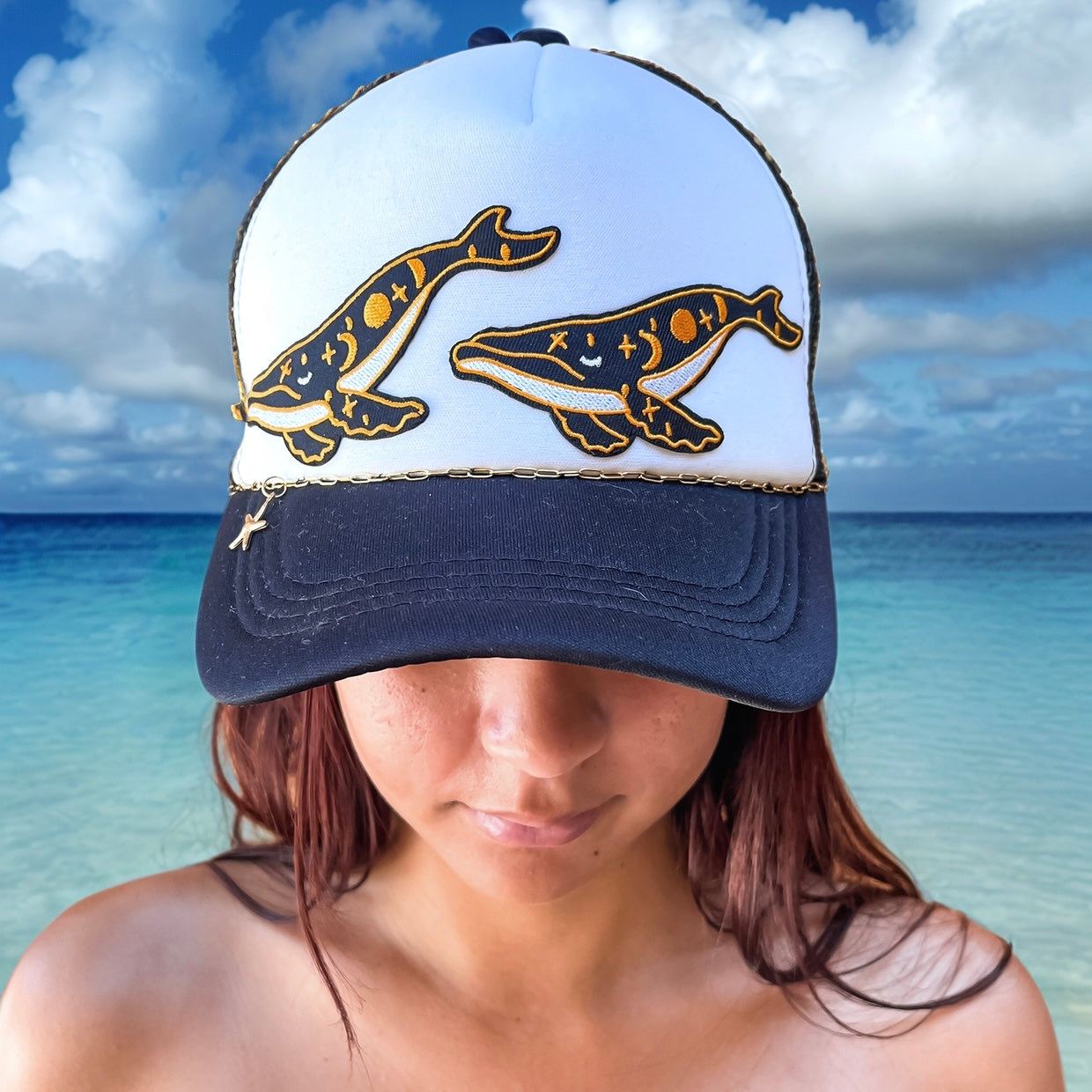 Constellation Whales Trucker Cap
