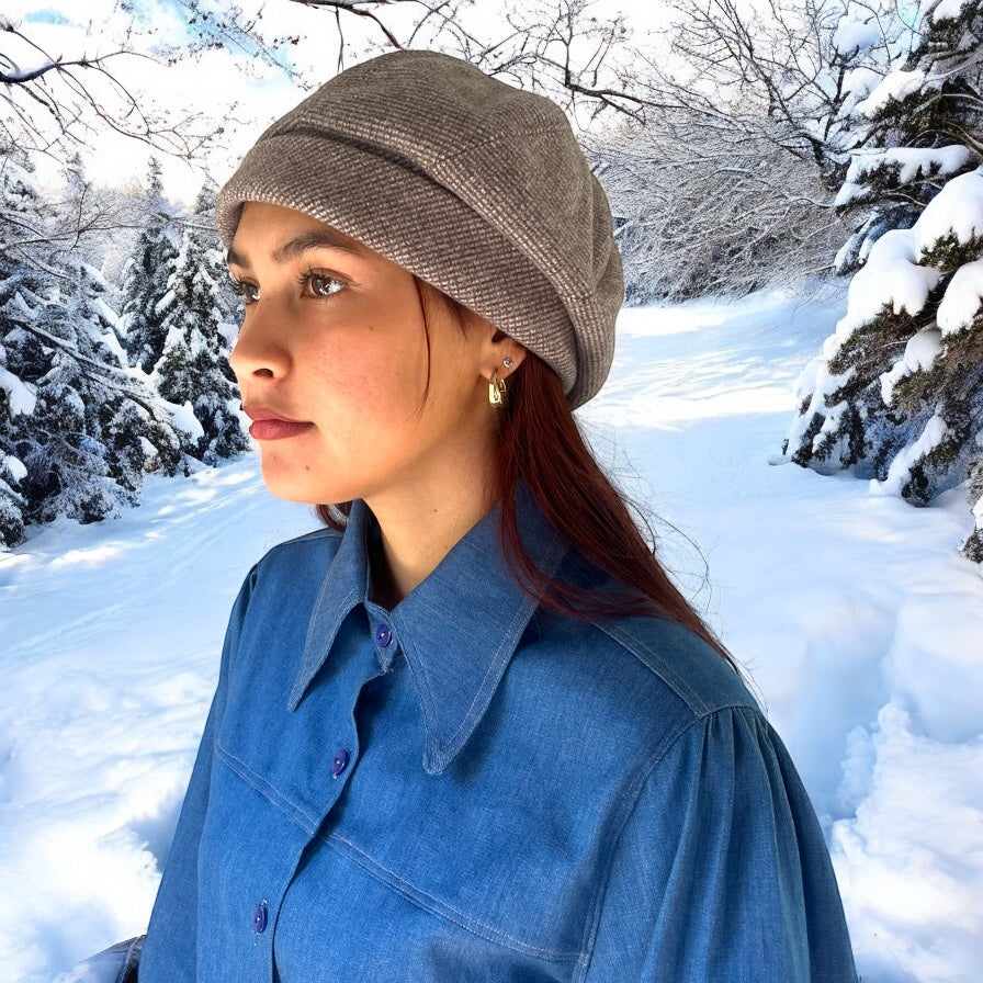 Vintage-Inspired Grey Hat