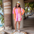 Pink and Purple Striped Shorts