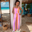 Pink and Purple Striped Pants