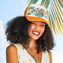 Orange Trucker Cap with Nautical themed Applique