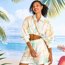 Crabs, Palm Trees, Sun Pattern Organic Cotton Shorts